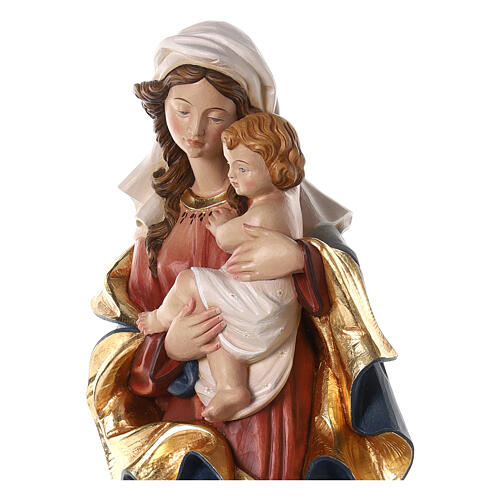 Madonna del cuore 60x25x20 cm vetroresina colorata 2