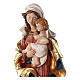 Madonna del cuore 60x25x20 cm vetroresina colorata s2