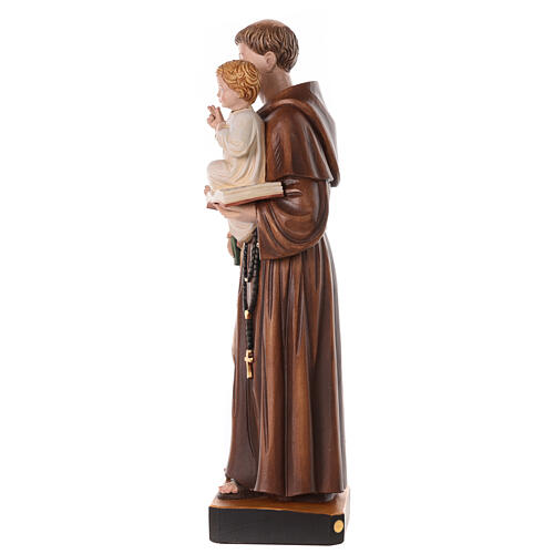 Saint Antoine de Padoue 65x25x15 cm avec Enfant Jésus fibre verre 8