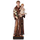 Saint Antoine de Padoue 65x25x15 cm avec Enfant Jésus fibre verre s1