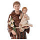 Saint Antoine de Padoue 65x25x15 cm avec Enfant Jésus fibre verre s4