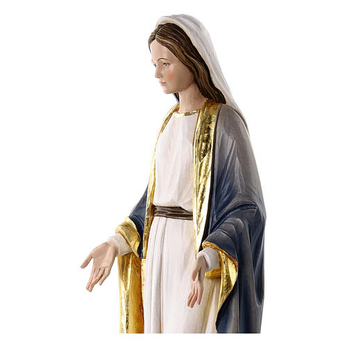 Virgen Inmaculada coloreada 90x30x20 cm fibra de vidrio 2