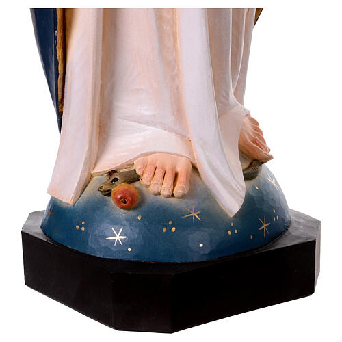 Nossa Senhora da Imaculada Conceição fibra de vidro colorida 90x30x20 cm 9