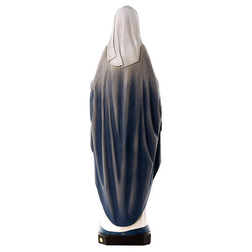 Our Lady of Grace statue colored fiberglass 90x30x20 cm 6