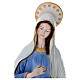 Statue Vierge Medjugorje église 65 cm poudre de marbre peinte extérieur s2
