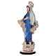 Our Lady of Medjugorje statue with Church 65 cm for outdoors painted reconstituted marble s3