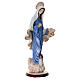 Our Lady of Medjugorje statue with Church 65 cm for outdoors painted reconstituted marble s5