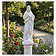 Statue Sacré-Cœur de Jésus bénissant en poudre de marbre peinte 100 cm s2