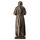 Saint Pio 50 cm poudre de marbre de Carrare finition bronze s7