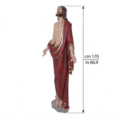 Figura z włókna szklanego, Jezus zwycięski nad śmiercią, 170 cm 3