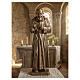 Estatua San Padre Pío 60 cm mármol sintético bronceado s2