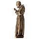 Statue Saint Pio marbre reconstitué bronzé 60 cm s9