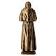 Padre Pio 60 cm mármore sintético bronzeado s10