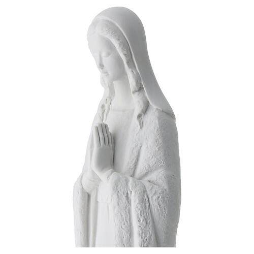 Estatua polvo de mármol 65 cm Virgen rezando 6
