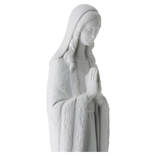 Estatua polvo de mármol 65 cm Virgen rezando 8