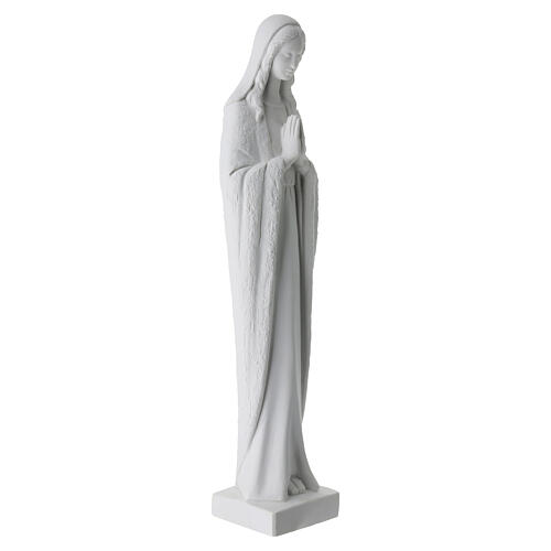 Statua polvere di marmo 65 cm Madonna in preghiera 7