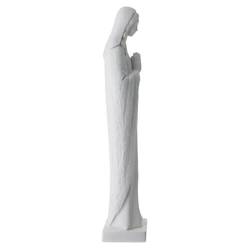 Statua polvere di marmo 65 cm Madonna in preghiera 9