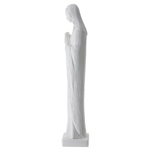 Virgin Mary in prayer statue in marble dust, 65 cm 10