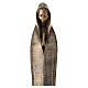 Statue Vierge aux mains jointes poudre de marbre de Carrare effet bronze 60 cm s3