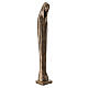 Statue Vierge aux mains jointes poudre de marbre de Carrare effet bronze 60 cm s7