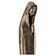 Estátua Nossa Senhora de mãos unidas pó de mármore de Carrara bronzeada 60 cm s8