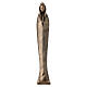 Our Lady with folded hands statue in bronzed Carrara marble dust, 60 cm s1