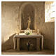 Statua polvere di marmo Madonna di Lourdes bronzata 60 cm per interno s2