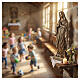 Statua polvere di marmo Madonna di Lourdes bronzata 60 cm per interno s3