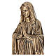 Estátua de Nossa Senhora de Lourdes 60 cm pó de mármore efeito bronze PARA INTERIOR s4