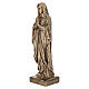 Our Lady of Lourdes, bronze-finished marble dust statue, 24 in, OUTDOOR s5
