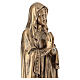 Our Lady of Lourdes, bronze-finished marble dust statue, 24 in, OUTDOOR s7