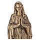 Imagem Nossa Senhora de Lourdes pó de mármore efeito bronze 60 cm PARA EXTERIOR s6
