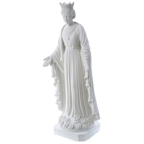 Virgen de la Pureza de mármol sintético 70 cm 3