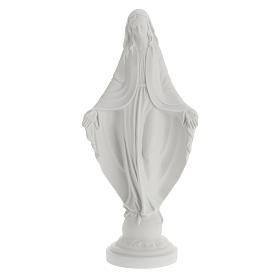 Statue Maria Immaculata 40 cm Kunstmarmor Weiß