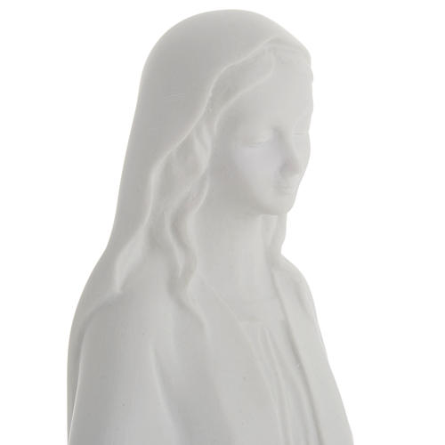 Statue Maria Immaculata 40 cm Kunstmarmor Weiß 3