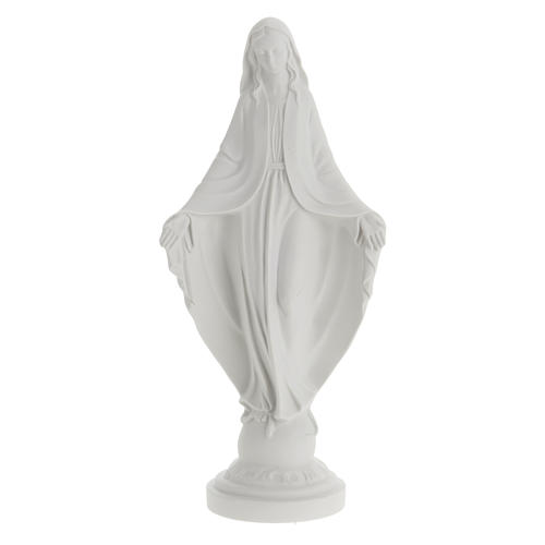 Statua Madonna Immacolata marmo sintetico bianco 40 cm 1