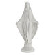 Statua Madonna Immacolata marmo sintetico bianco 40 cm s1