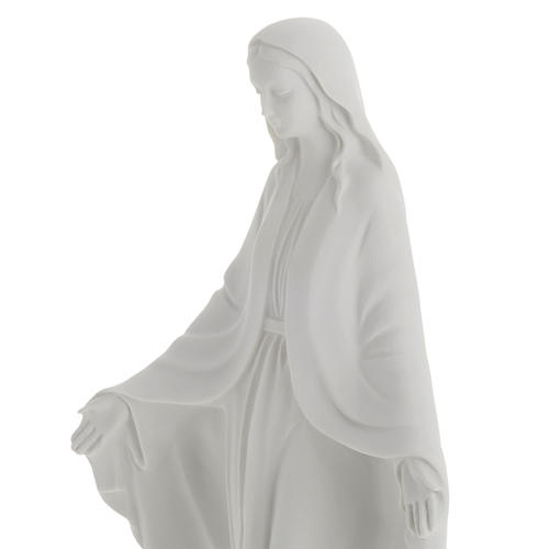 Imagem Nossa Senhora Conceição mármore sintético branco 40 cm 4
