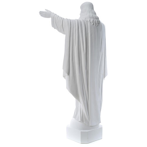 Christ the Redeemer in reconstituted Carrara Marble, 100 cm 5