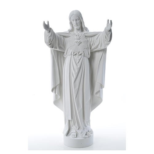 Cristo Redentore polvere di marmo 40-60-80 cm 9