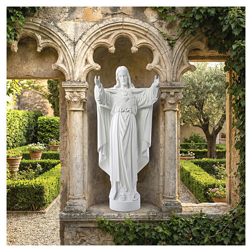 Cristo Redentore polvere di marmo 40-60-80 cm 2