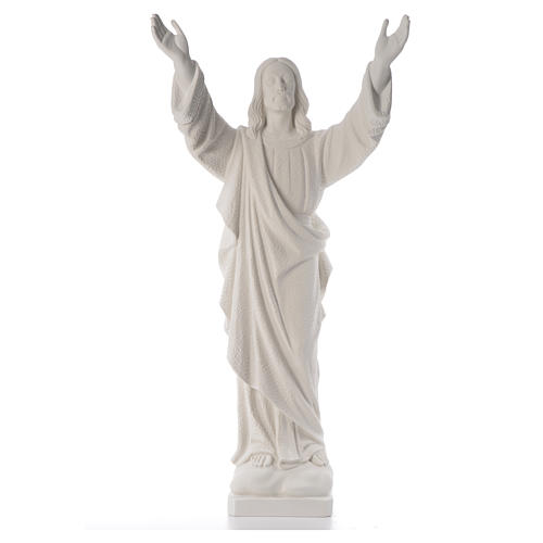Cristo Redentor de polvo de mármol de Carrara 80-115 cm 5