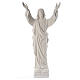 Cristo Redentor de polvo de mármol de Carrara 80-115 cm s5