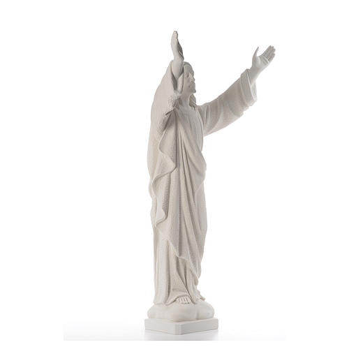 Cristo Redentore polvere marmo di Carrara 80-115 cm 4