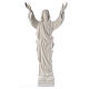 Cristo Redentore polvere marmo di Carrara 80-115 cm s1