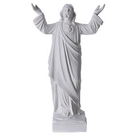 Christ the Redeemer statue in reconstituted Carrara Marble, 45cm