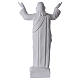 Christ the Redeemer statue in reconstituted Carrara Marble, 45cm s5