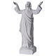 Christ the Redeemer statue in reconstituted Carrara Marble, 45cm s3
