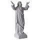 Christ the Redeemer statue in reconstituted Carrara Marble, 45cm s4