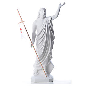 Risen Jesus statue in reconstituded Carrara marble, 100 cm